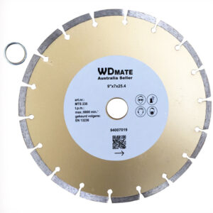 3x Diamond Cutting Disc Dry 230mm 9" Segment Saw Blade 2.6*7mm 25.4/22.2mm Tile