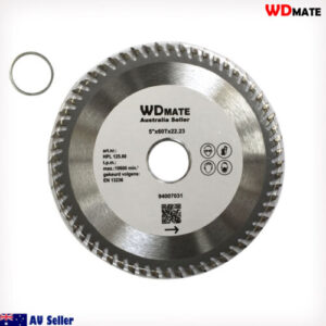 2x Wood Cutting 125mm 60T 5.0" TCT Circula Saw Blade 22.23/20 Timber ATB