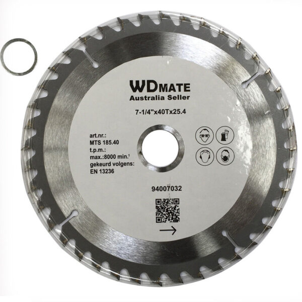 2x Wood Cutting Disc 185mm 40T TCT Disc 7-1/4" Circular Saw Blade 25.4/22 Timber