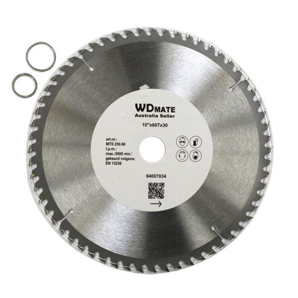 3x 250mm 60T Wood Cutting Disc TCT Circular Saw Blade Wheel Cross ATB Timber