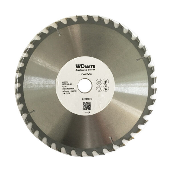 300mm 40T Timber Cutting Circular Saw Blade TCT Wheel 12" 30/25.4/20mm Wood ATB