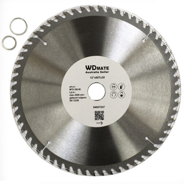 Timber Cutting Disc Wheel 12" 300mm Circular Saw Blade 60T 30mm ATB Wood