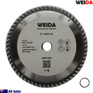 235mm 60T Wood Circular Saw Blade Cutting Disc 9-1/4" Bore 25/22.23mm K 2.8mm