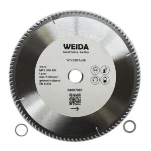 2x 300mm 100T Wood Circular Saw Blade Cutting 12" Bore 30/25.4/22.23 mm K3.2mm