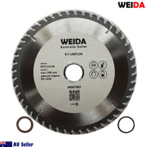 2x 216mm Wood Circular  Cutting DiscSaw Blade 8-1/2”48T Bore30/25.4mm 2.5mm Kerf