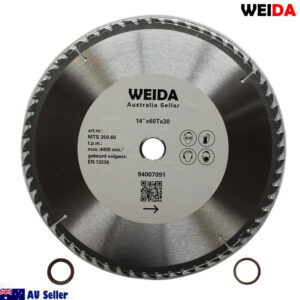 350mm Wood Circular Saw Blade Cutting Disc 14’’ 60T Bore 30/25.4/22.23mm K 3.5mm