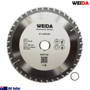 2x 210mm Wood Circular Saw Blade Cutting Disc 8-1/4" 40T Bore 25/22.2mm Kerf 1.8