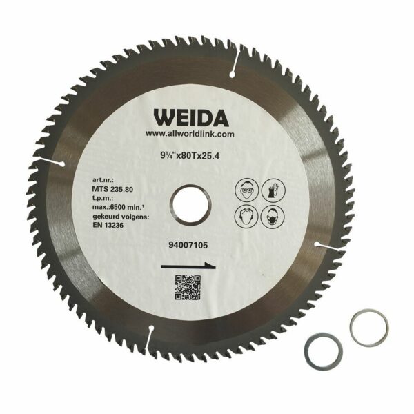 3x 235mm Wood Circular Saw Blade Cutting Disc ATB 9-1/4" 80T Bore 25.4/22.23 K.