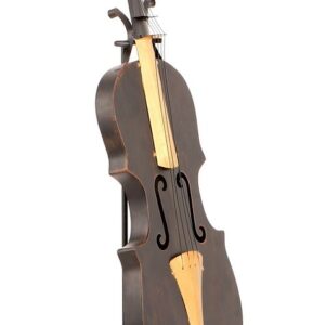 Violin Statue Display Ornament for Home Decor in Copper Finish