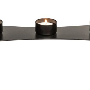 Black Metal Harbour  Tea Light Candle Holder Stand