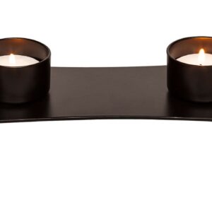 Decorative Black Metal Tea Light Candle Holder Stand