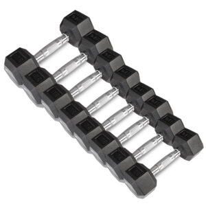 CORTEX 56kg Hex Fixed Dumbbell Set (4  6  8  10kg Pairs)