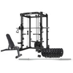 CORTEX SM20 Smith Station with 130kg Olympic Bumper (V2) Weight  Bar and Bench Set