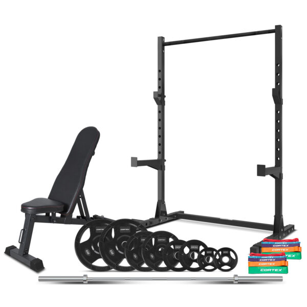 CORTEX 95kg SR-3 Squat Rack Home Gym Package