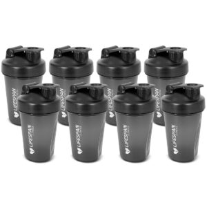 Shaker Bottle 500ml in Black (Pack of 8)