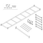 Kids Amazon Monkey Bars Only (2.5m)