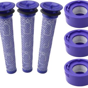 3 X Filter Kits for DYSON V7 (SV11  SV37) & V8 (SV10  SV25) Vacuum Cleaners