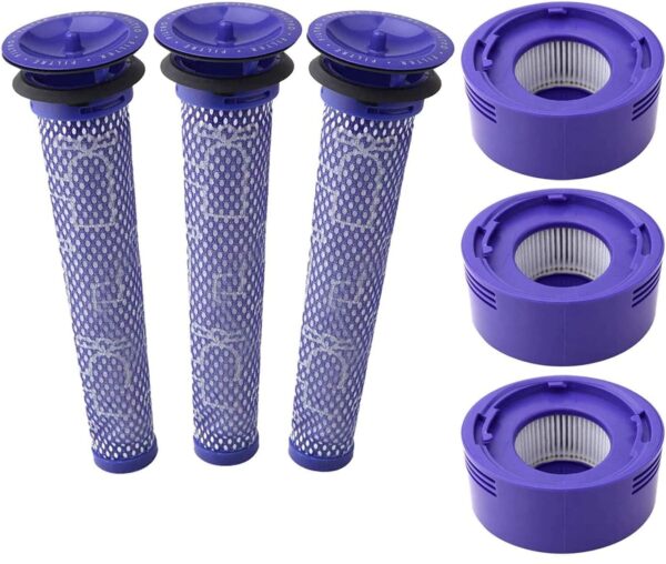 3 X Filter Kits for DYSON V7 (SV11  SV37) & V8 (SV10  SV25) Vacuum Cleaners