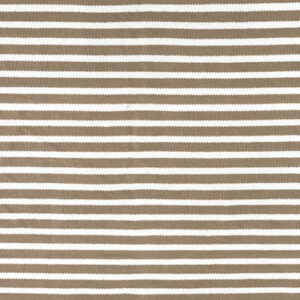 Beige cream striped cotton kilim rug190x250 cm