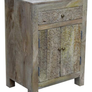 2 drawer sandblasted cabinet in takai design