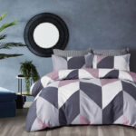 Dylan 100% cotton reversible quilt cover set-queen size