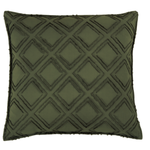 TUFTED MICROFIBRE SUPER SOFT EUROPEAN PILLOWCASE-KHAKI GREEN