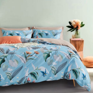 Botanical Sarah Microfibre Quilt Cover Set-super king size