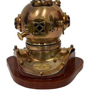 US Navy Mark V Diving Helmet Miniature 230mm - Antique Finish