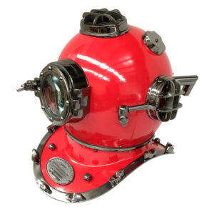 US Navy Mark V Diving Helmet – Red