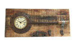 Wall Clock - Frying Pan On Recycled Wood