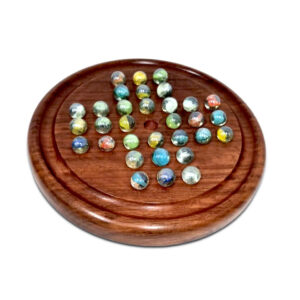 Wooden Solitaire Game - Marble balls