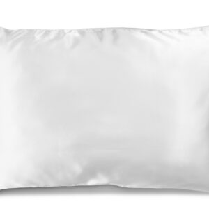 White SILK PILLOWCASE - 51X76CM