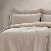 Embre Linen Look Washed Cotton QUILT COVER SET - KING