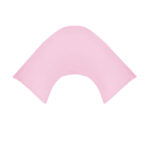 280TC Polyester Cotton V Shape Pillowcase Pink