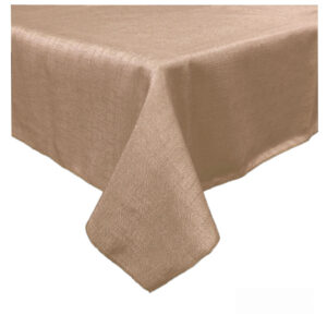 Emporio Slub Table Cloth Latte 180 cm Round