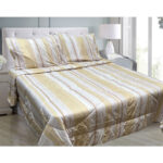 Hotel Living 3 Pce Light Weight Comforter Set Queen/King Oscar Stripes