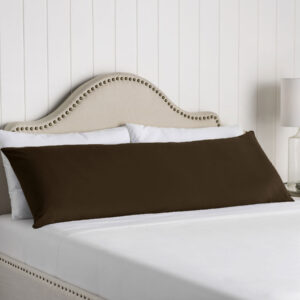 Artex 100% Cotton Body Pillowcase Chocolate