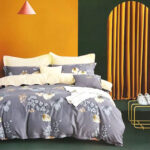 Harlo Grey 100% Cotton Reversible Quilt Cover Set King