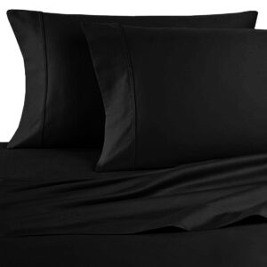 Artex 250TC 100% Cotton Sheet Set Queen Black