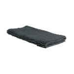 Chenille Toggle Bath Mat 50 x 80cm Charcoal