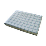 Cotton Grid Checks Oblong Table Cloth Blue 150 x 230cm