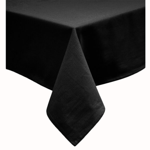 Hoydu Cotton Blend Table Cloth 180cm Round - PIRATE BLACK