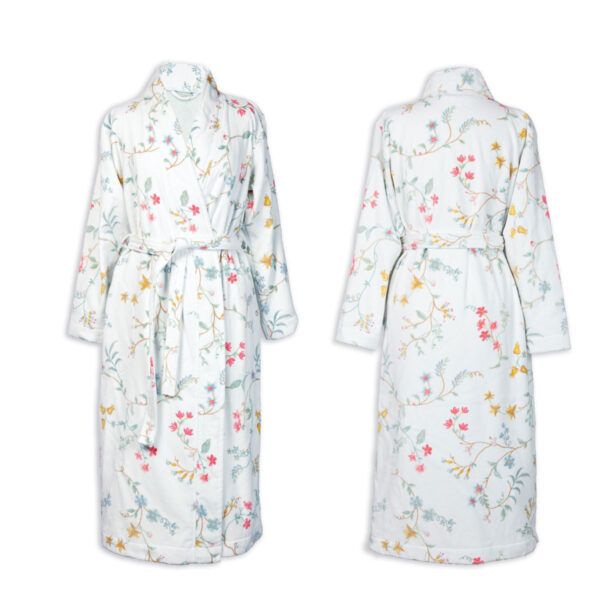 PIP Studio Les Fleurs Cotton Bath Robe White XXL