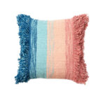 Accessorize Layne Blue Pink Filled Square Cushion