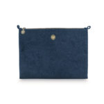 PIP Studio Velvet Quilted Dark Blue Large Cosmetic Flat Pouch