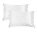 Accessorize 300TC Deluxe Essentials Satin Standard Pillowcases White