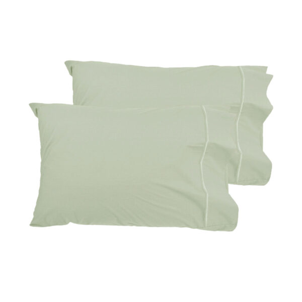 Grand Aterlier Pair of Queen Sized Pillowcases - Fennel