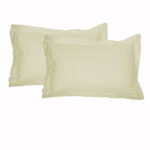 Accessorize 325TC Pair of Tailored Standard Pillowcases Ecru