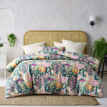 Accessorize Betty Carmila Printed Linen Cotton Quilt Cover Set Double