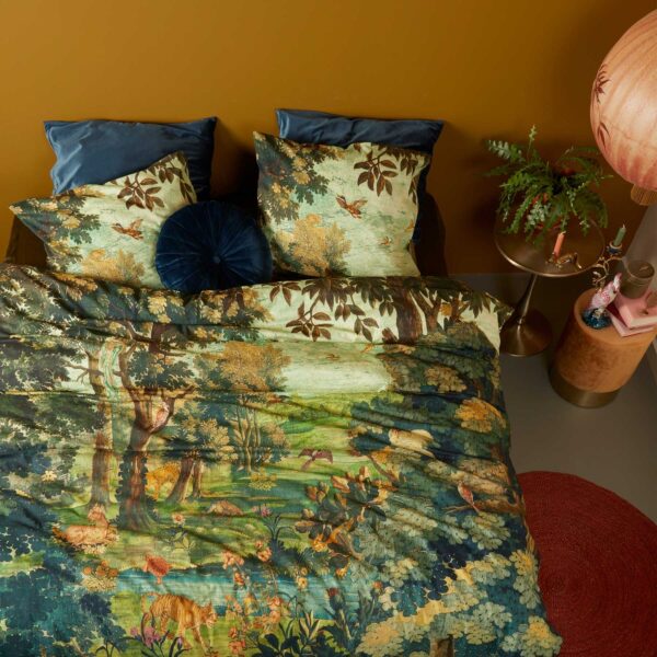 At Home Idyllic Green Quilt Cover Set King